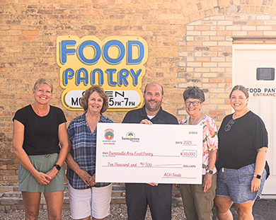 Barnesville Area Food Pantry with their $10,000 check