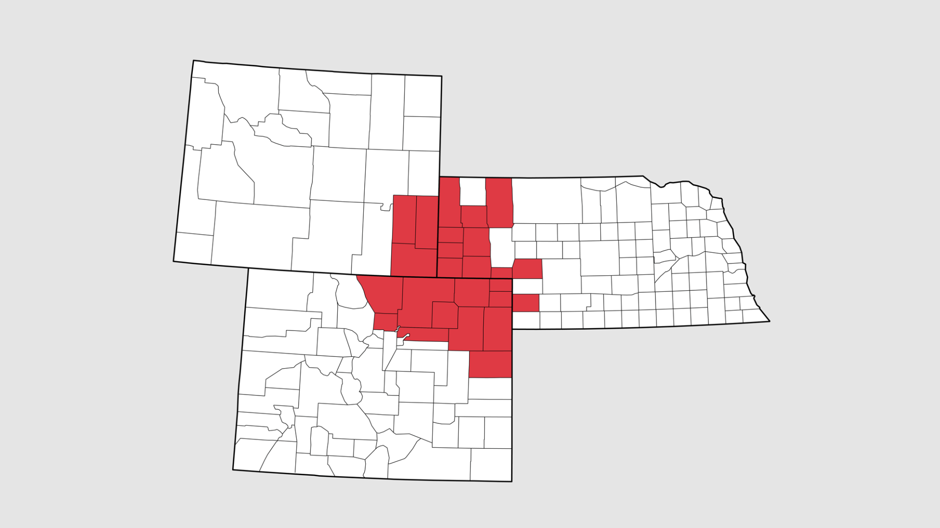 Map of counties in the WSS region.